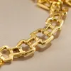 The golden chain bracelet is a simple and versatile fashion and light luxury accessory for ladies Application Scenario